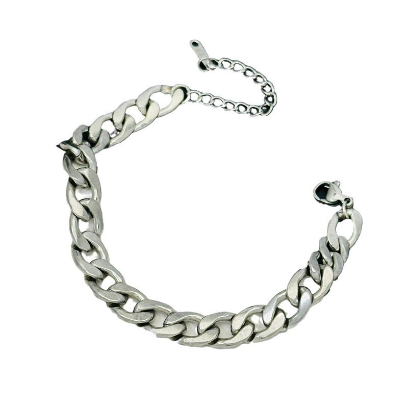 Ins Titanium Staal Koreaanse Stijl Stoere Barbell Persoonlijkheid Hip-Hop Heren Student Hand Sieraden Armband Trendy Persoon_voghion.com