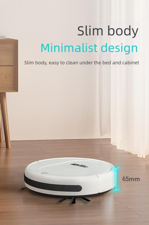 Robot For Home Use, Washing, Mopping, And Sweeping All-in-One, Ultra-Thin New Mini Rechargeable Smart Vacuum Cleaner_voghion.com