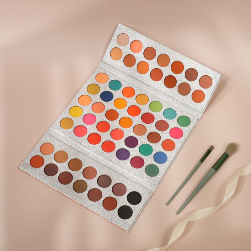 63 Farben Mehrfarbige Faltbare Lidschatten-Palette Erdfarben Bühnen Make-up Cos Kosmetik_voghion.com