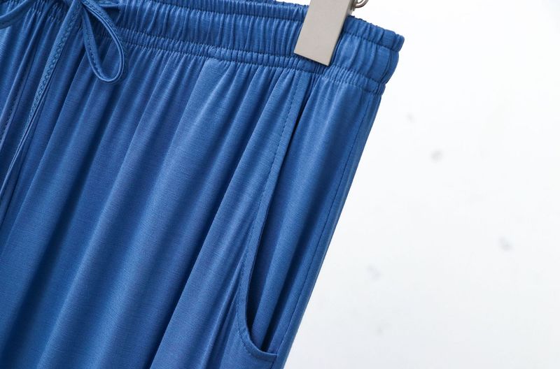 Set da due pezzi da uomo in modal Bitcotton, con maniche lunghe elastiche e pantaloni lunghi, ampio e casual, edizione coreana_voghion.com