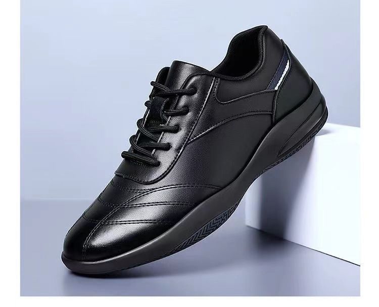 Bequeme Herren-Lederschuhe mit weicher Sohle, Frühlings- und Herbst-Sport- und Freizeitschuhe, britische weiße Herrenschuhe, Herrenschuhe, PU-Leder, Einzelschuhe_voghion.com