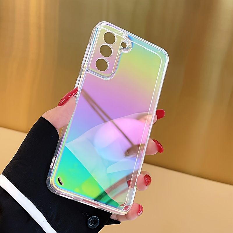 Suitable for S24/S23 Ultra/Plus Mobile Phone Case Acrylic Two-In-One Color-Plated S22Ultra Transparent Full Package_voghion.com