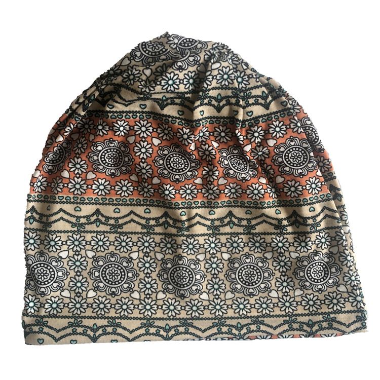 Baotou – écharpe à motif numérique, série de Style ethnique, impression de noix de cajou, trois usages, Hip Hop, chapeau empilable pour femmes enceintes_voghion.com
