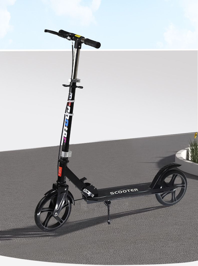 Adult Scooter Children Youth Big Wheel Two Wheels 2 Wheels Foldable City Campus Scooter With Handbrake_voghion.com
