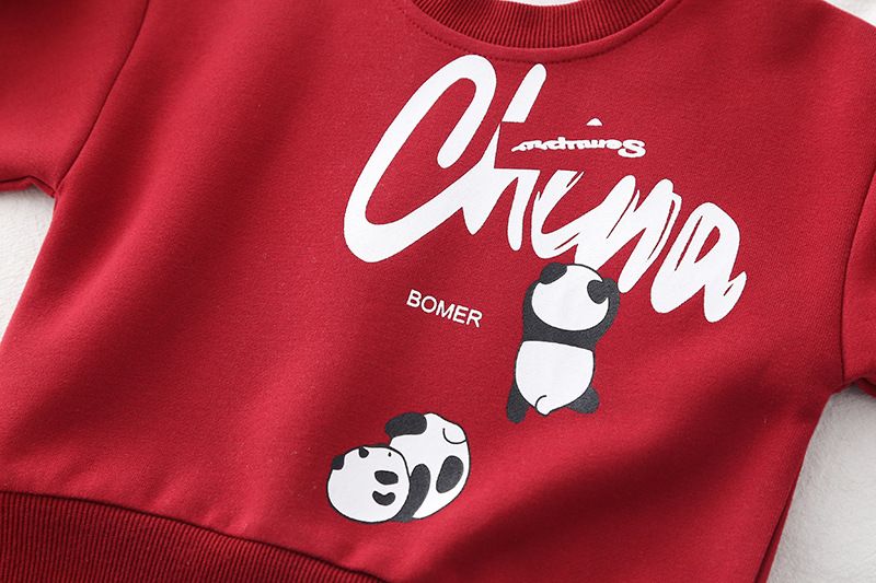 Set di due pezzi casual con cappuccio e abbigliamento primaverile-autunnale per bambini, a maniche lunghe, versatile, stile cartoon, 2025, per scuola primaria e secondaria_voghion.com