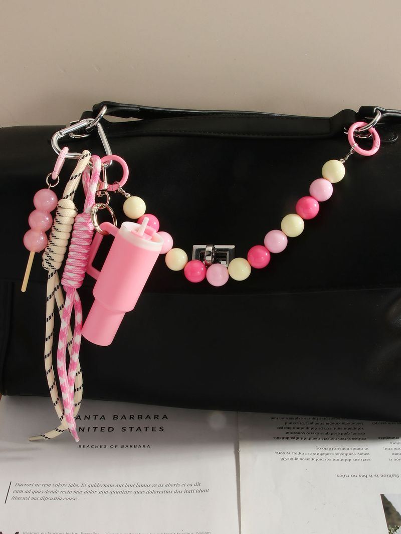 Cross Border Stanley Ice Cup Kann Lippenstift Schlüsselanhänger Anhänger Doppel Hängende Perlen Stick Seil Tasche Anhänger Großhandel_voghion.com