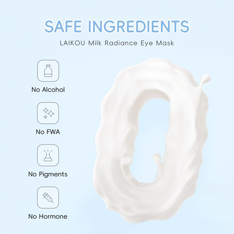 Máscara labial e para os olhos Laikou, 8 conjuntos de 5 peças, máscara hidratante para os lábios e para os olhos_voghion.com