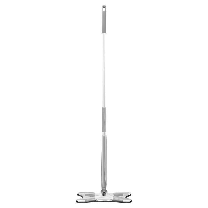 Mocio per pavimenti X-type Mocio piatto a 360 gradi Strumenti per la pulizia domestica con lavaggio a mani libere con cuscinetti in microfibra riutilizzabili Mocio pigro Mocio strizzato_voghion.com