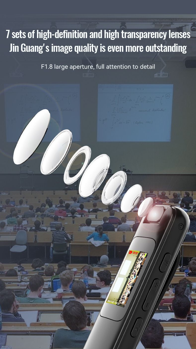 Digital Voice Recorder V22 Nachtsicht-Lernrekorder Mp3ai Intelligenter professioneller High-Definition-Rauschunterdrückungs-1080-Videorekorder_voghion.com
