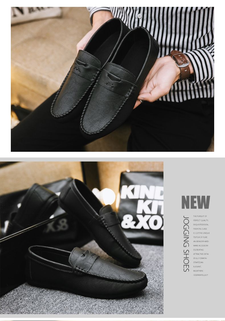 SHLIANG Herren Halbschuhe Frühlingsmode Bootsschuhe Mann Marke Leder Mokassins Herrenschuhe Herren Bequeme Fahrt Herren Freizeitschuhe Y0168_voghion.com