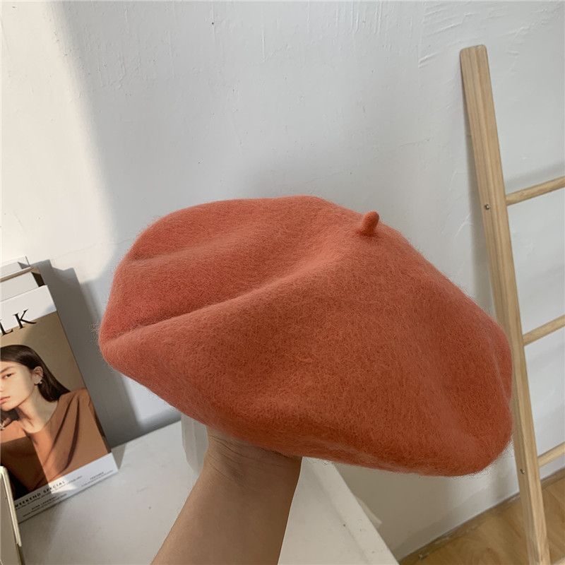 Neuheiten Elegante Wolle Künstler Maler Neue Winter Klassische Heiße Frauen Mädchen Weibliche Verdickte Woll Französisch Hut Baskenmütze Kappe Gorros_voghion.com