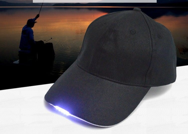 Cappello da pesca per uomo con lampada frontale, berretto da baseball con sensore LED, illuminazione per esterni, pesca notturna, ricaricabile_voghion.com
