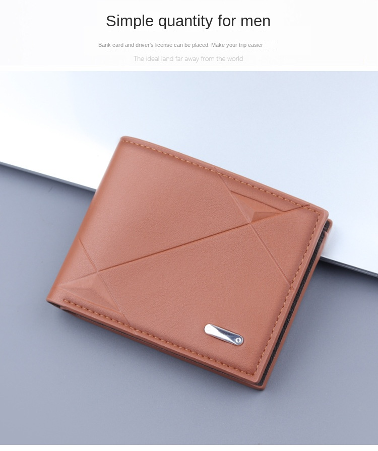 Cartera corta, cartera para tarjetas, cartera todo en uno para hombre, cartera para hombre, clip corto plegable, gran capacidad para hombre, nuevos modelos_voghion.com