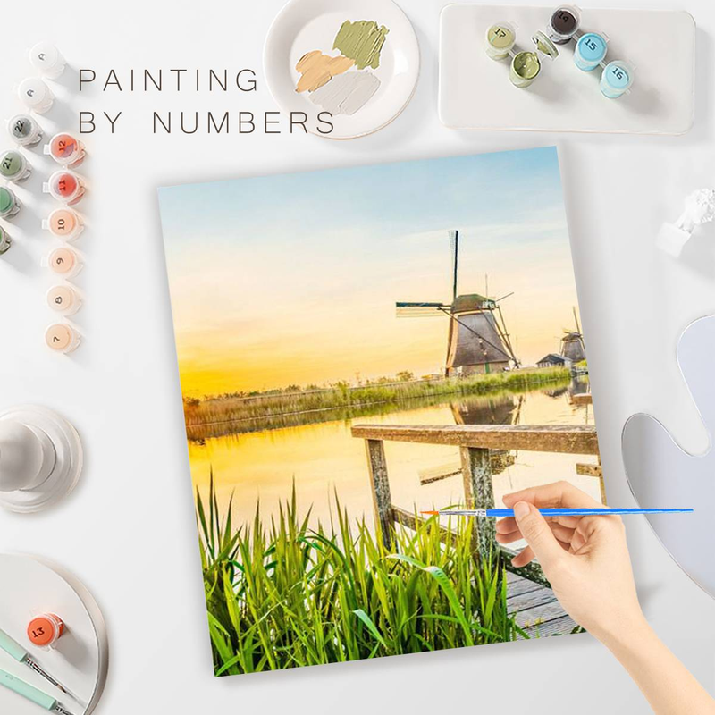 RUOPOTY 40x50cm Paint By Numbers Crafts Picture Paint Natural Scenery Paint For Painting Unique Gift _voghion.com