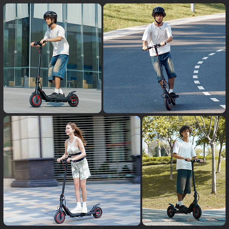 iScooter I9M elektrische scooter voor volwassenen, 500W 10'' elektrische scooter voor woon-werkverkeer met cruisecontrol, dubbele remsystemen_voghion.com