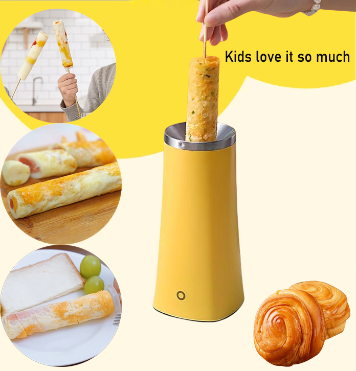 Electric Egg Sausage Roll Maker Machine Vertical Cooker For Busy Mornings Easy To Use_voghion.com