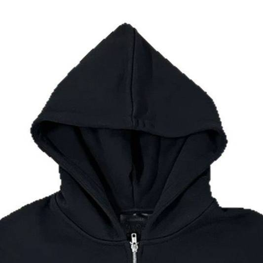 Y2K Retro Letter Print Hoodie – Oversized Fleece-Lined Zip-Up Unisex Streetwear (S-XXXL, Polyester, Vintage Aesthetic, 90s Nostalgia)_voghion.com