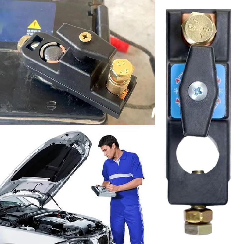 Interruptor de apagado universal de batería de 12 V y 24 V para camión o coche pequeño, de cobre puro, antifugas._voghion.com