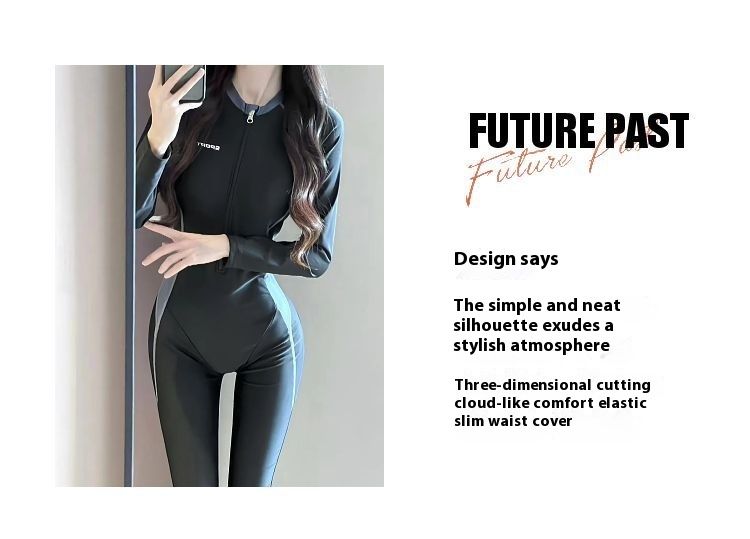 Zonbescherming Kwallen Voor Vrouwen 2024 Snorkelen Badpak Mouw Lange Broek Eendelig Surf Duikpak Plus Size_voghion.com