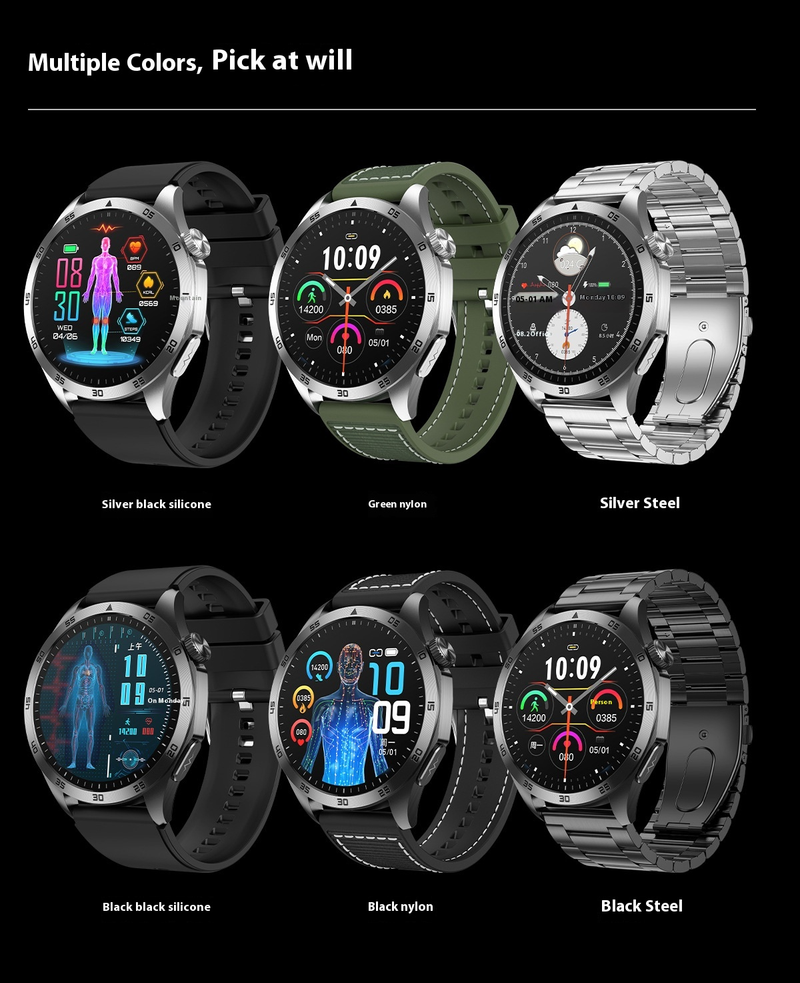 Smart Health Monitoring Watch - ECG ECG, Blood Sugar, Blood Oxygen, Sleep And Other Multi-functional Guardians_voghion.com