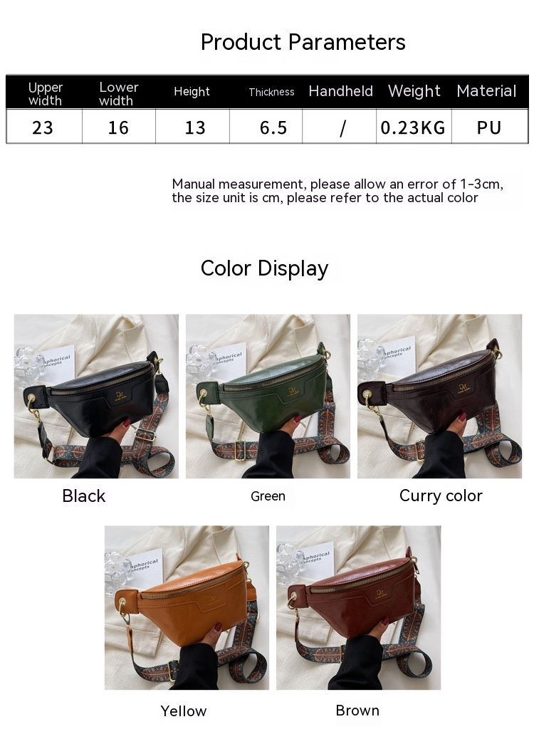 Déi trendy Täsch vun dësem Joer mat engem Gefill vu Luxus 2024 Nei modesch Tailletasch Villsäiteg Instagram-Stil Summer Crossbody-Tasch Damentasch Broschttasch_voghion.com