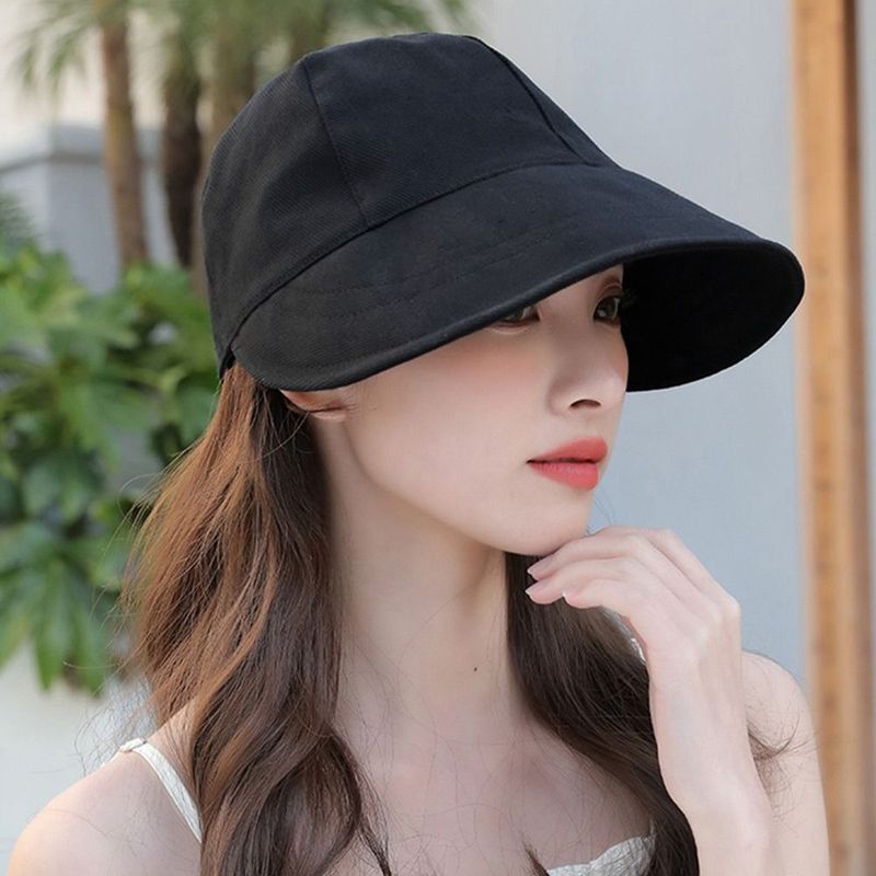 Cappello da sole pieghevole alla moda con tesa larga, coulisse, regolabile, per uomo e donna, cappelli da spiaggia, visiere estive ad asciugatura rapida, berretto da pescatore_voghion.com