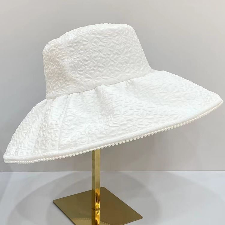 Lace Big Eaves Bucket Hat Damen Saison Dünn Atmungsaktiv Sonnenschutz Sonnenschutz Sonnenhut_voghion.com