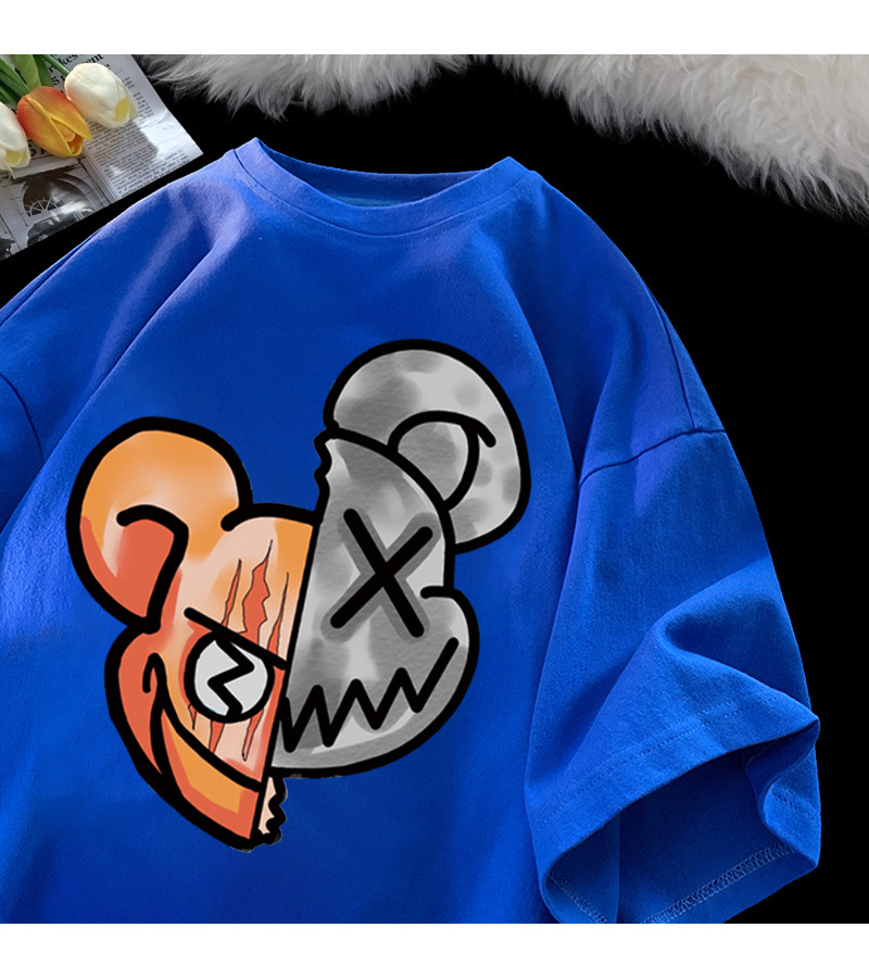 Férfi ruha Rövid ujjú póló női niche design érzelmes szerelmes kabát nyári lusta fiatalok ötnegyed ujjú_voghion.com