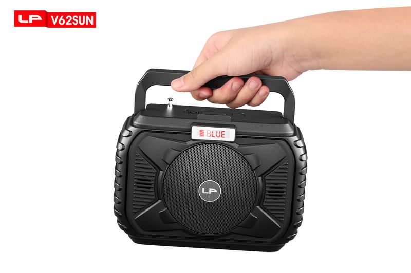 LP-V62SUN Ny Bluetooth-högtalare Mini-insatskort Utomhus Solpanel Laddningsantenn Radio Nödström_voghion.com