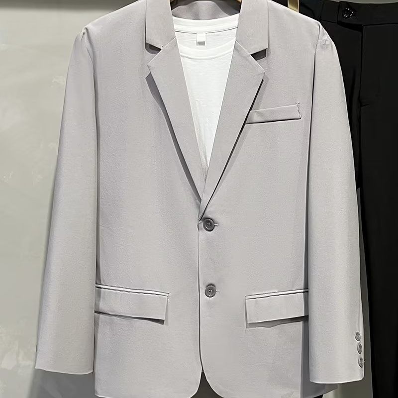 Conjunto de traje holgado y fino para primavera y verano de CT para hombre, estilo formal, informal, moderno y elegante, chaqueta blazer pequeña, tendencia_voghion.com
