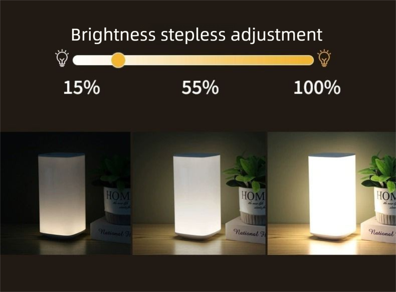 Atmosphäre Nacht RGB Fernbedienung Touch Tisch Schlafzimmer Zimmer Beleuchtung Schlaf Begleiter Licht Ins Student Internet_voghion.com