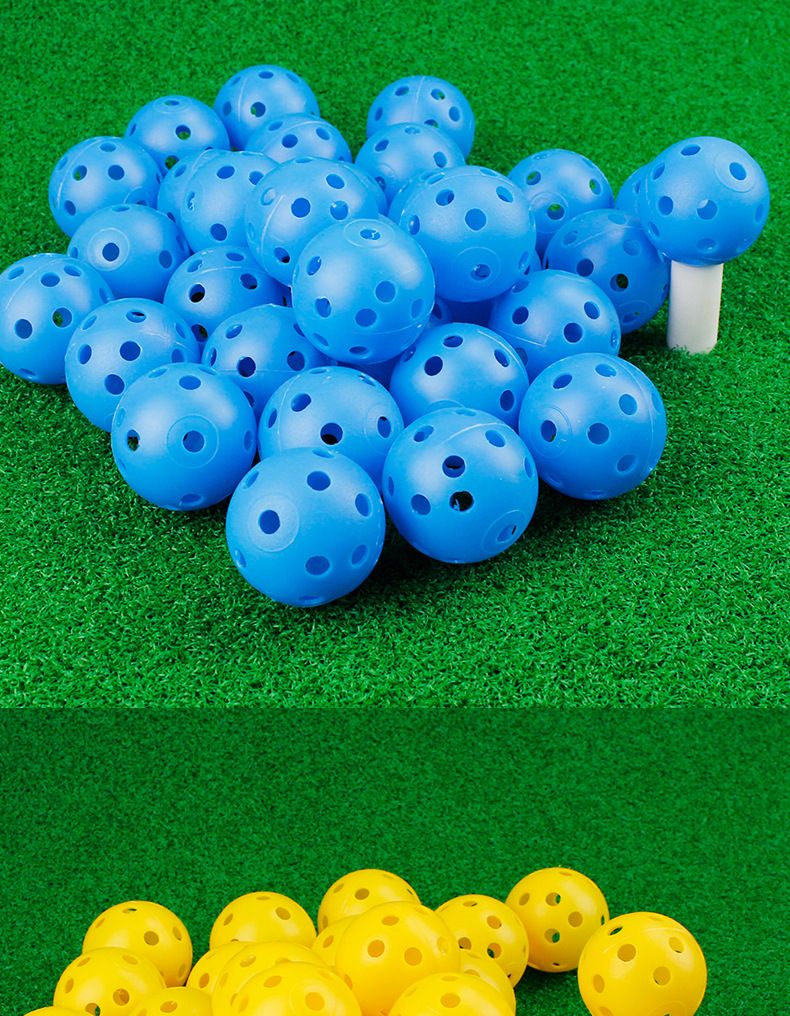 42mm Indoor Practice 26-Hole Hollow Multi-Color Optional 4.3g Golf Hole Ball_voghion.com