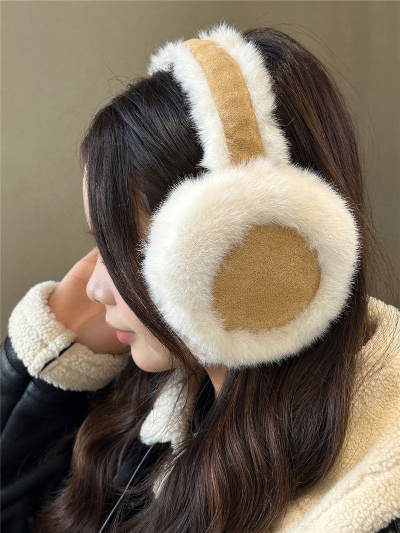Protetores de orelha de inverno felpudos e quentinhos para mulheres e homens, ideais para andar a cavalo._voghion.com