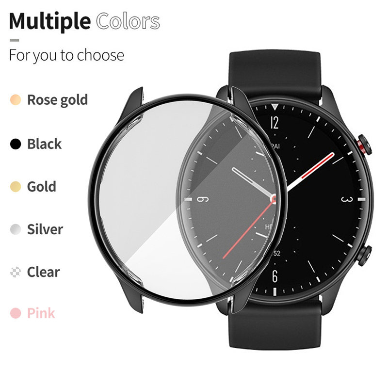 Soft TPU Full Protector Case Cover For Amazfit GTR 2/GTR 3/GTR 4 Watch Shell Protect For Huami Amazfit GTR3 Pro/3Pro/GTR2e/GTR4_voghion.com
