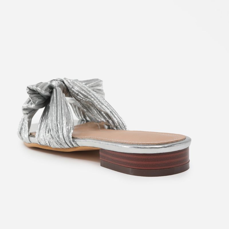 Women's Summer Outer Wear Flat Bottom Butterfly Knot Mesh Material Slip-on Sandals_voghion.com