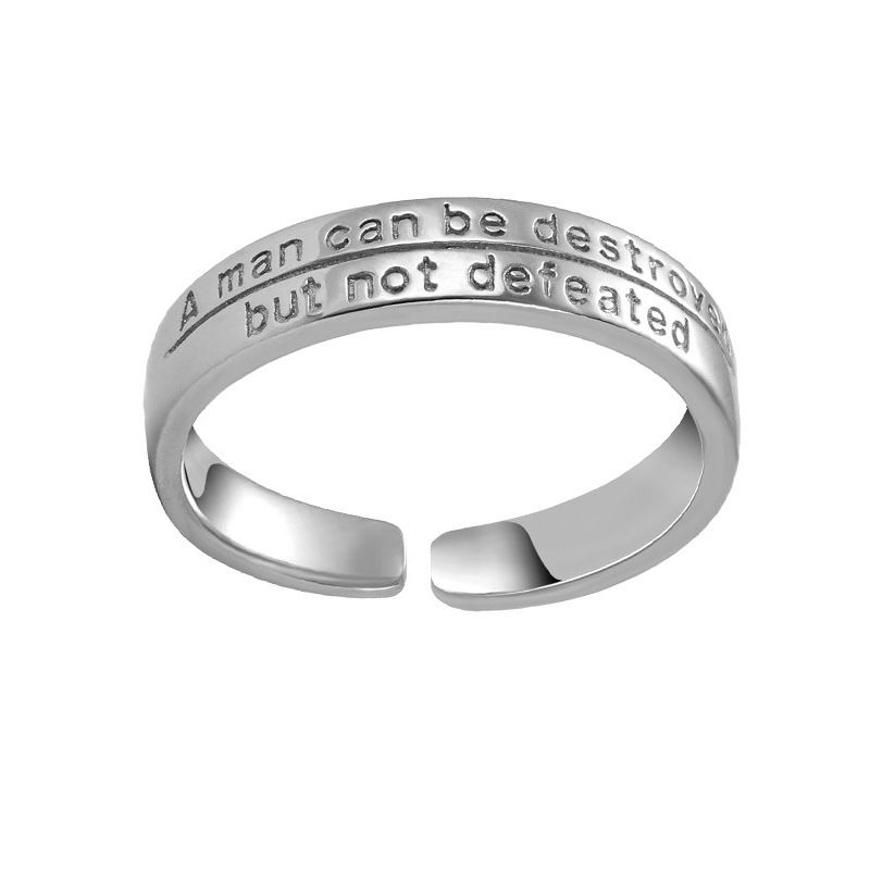 Men's Instagram Design, Cold and Trendy Style, Simple Index Finger Single Ring_voghion.com
