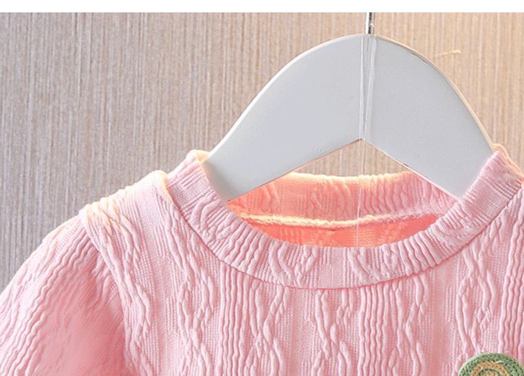 Kinderkleidung Kinderkleidung Zweiteiliges Set für Herbstmädchen, das lange Ärmel für Kinder spleißt_voghion.com
