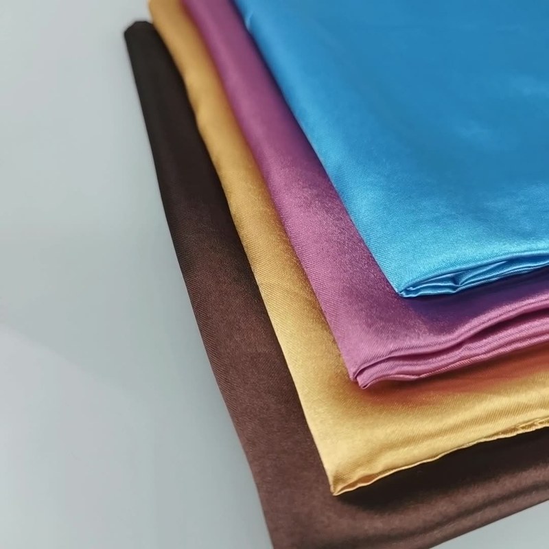 Fashion temperament new satin women's pure color scarf imitation silk monochrome professional flight attendant square scarf_voghion.com