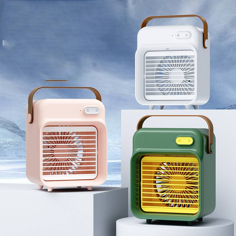 Cooler 1PC Desktop Portable Desktop Spray Fan USB Charging Desktop Small Air Conditioning Simple Mini Air Conditioning_voghion.com