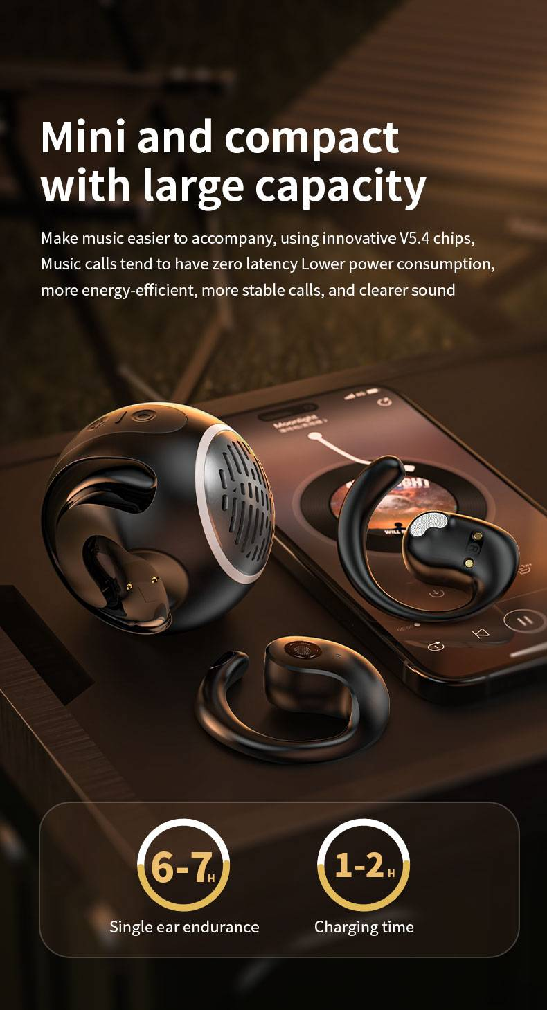 LX-08 Wireless Earbuds: Long Battery Life, 360° Surround Sound, Lightweight Comfort For Sports And Fitness_voghion.com