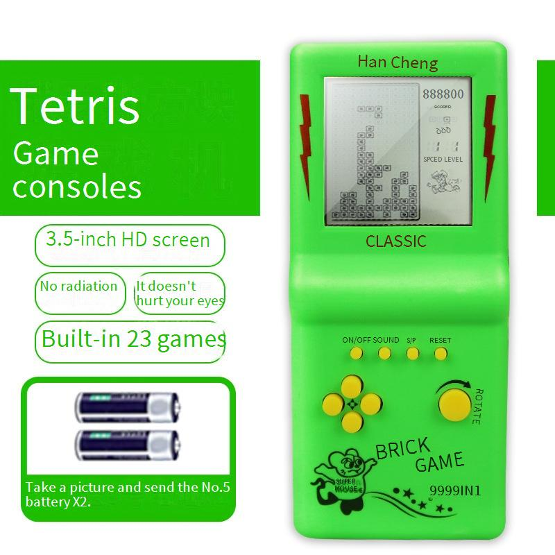 Video Game Consoles Large Screen Tetris Game Console Retro Nostalgic Classic Children's 8090 Handheld Game Console Electronic Toy_voghion.com