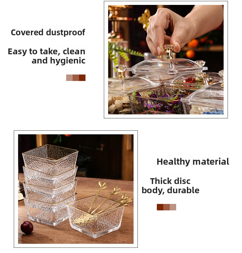 Luxury 3-Tier Acrylic Fruit & Snack Serving Tray - Elegant Coffee Table Display (Sturdy Stackable & Scratch-Resistant)_voghion.com