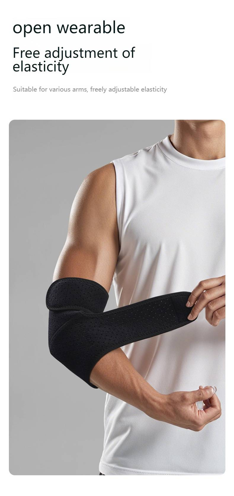 Breathable Arm Sleeve For Sports Support - Compression Elbow Wrap For Basketball, Tennis, Gym & Plank Training (Unisex, Moisture-Wicking)_voghion.com