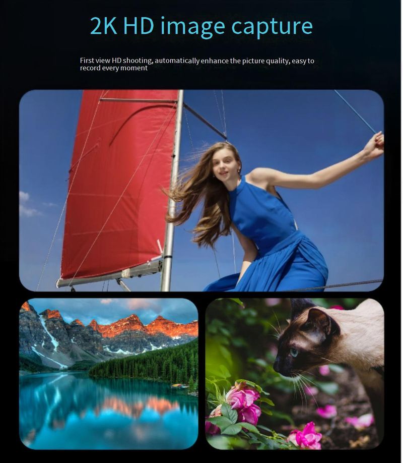 Lunettes intelligentes IA avec caméra HD 800 W, commande vocale, lecture de musique et intégration ChatGPT – Légères et élégantes_voghion.com