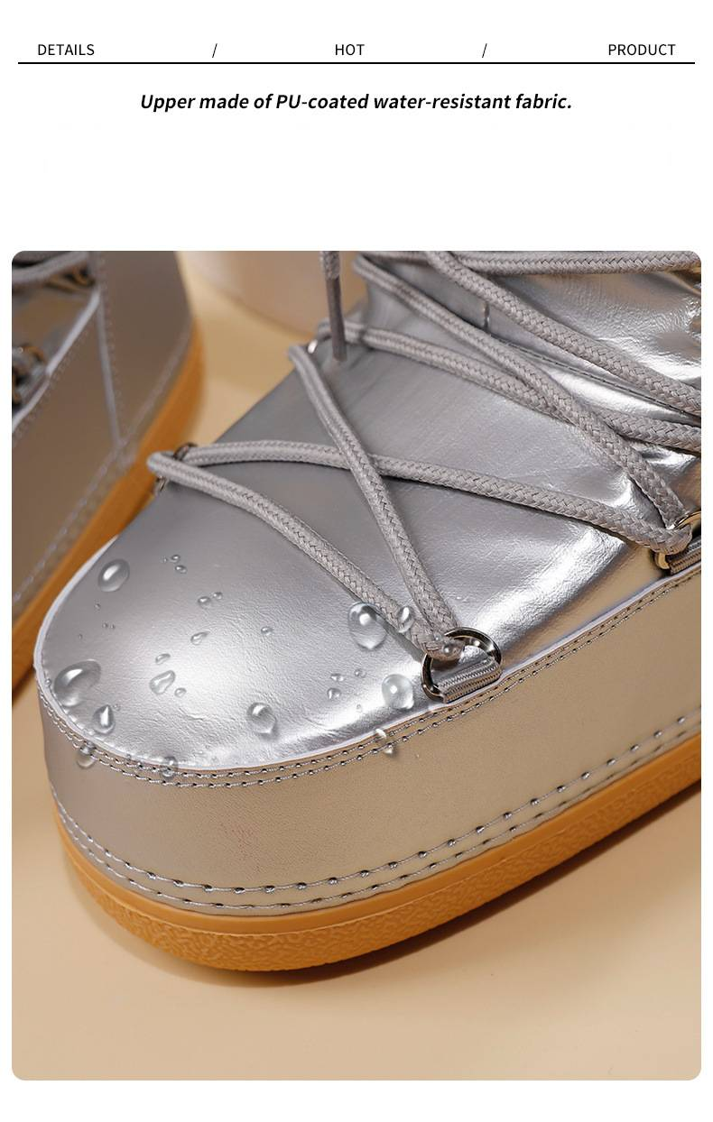 Skischuhe, modische Weltraumstiefel, rutschfeste, warme Mondschuhe, mittelhohe Damen-Schneestiefel_voghion.com