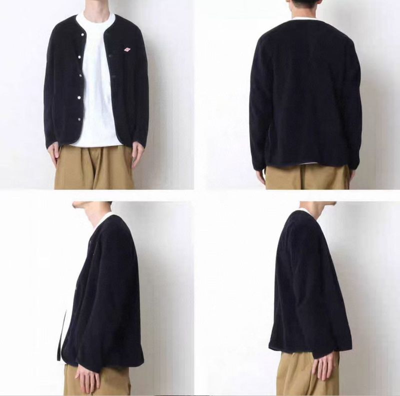 Original Quality DANTON JACKET Autumn Winter Comfortable Thin Fleece Warm Inner Liner Collarless Jacket Coat For Men And_voghion.com