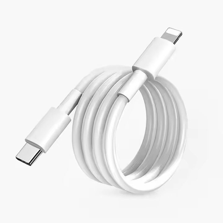 Chargeur rapide USB-C PD 20 W avec câble et adaptateur pour iPhone 16, 15, 14 Pro Max Plus_voghion.com