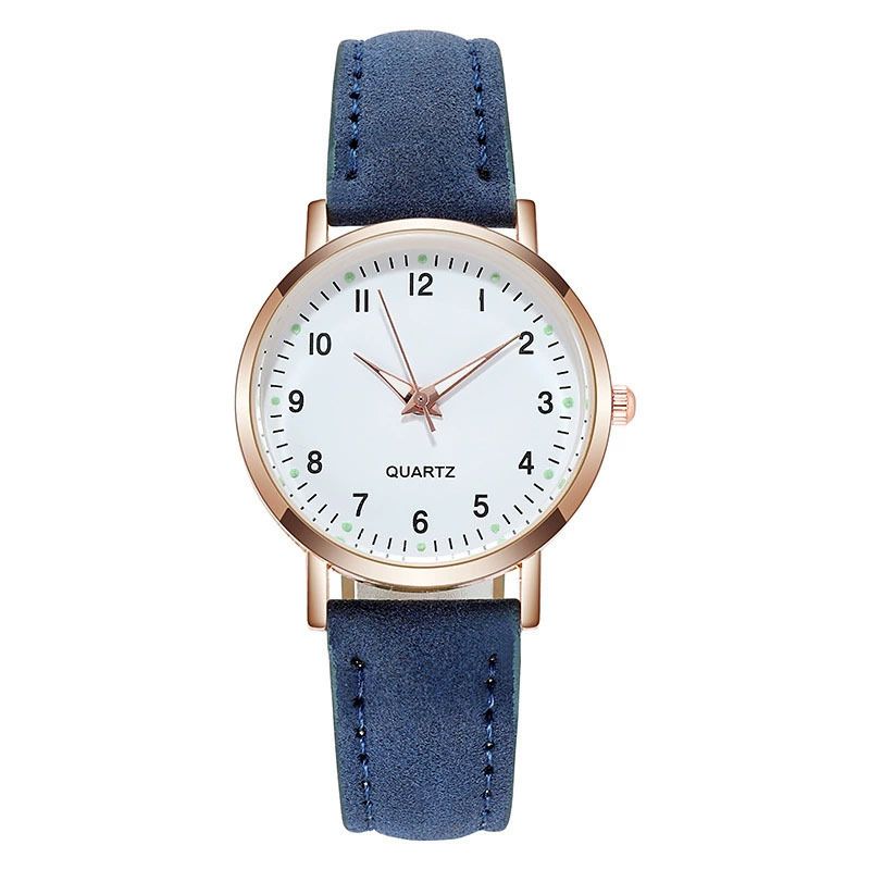 Children's Watches Students' Fashion Luminous Pointer Watch Small Fresh Matte Leather Casual Watch Simple Digital Quartz Watch_voghion.com