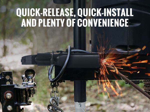 VEVOR A-Frame Trailer Coupler, Fits 2-Inch Hitch Ball Size, 7000 lbs Towing Capacity, Heavy Duty Steel Coupler, Ideal for Towing Station Wagons, Picku_voghion.com