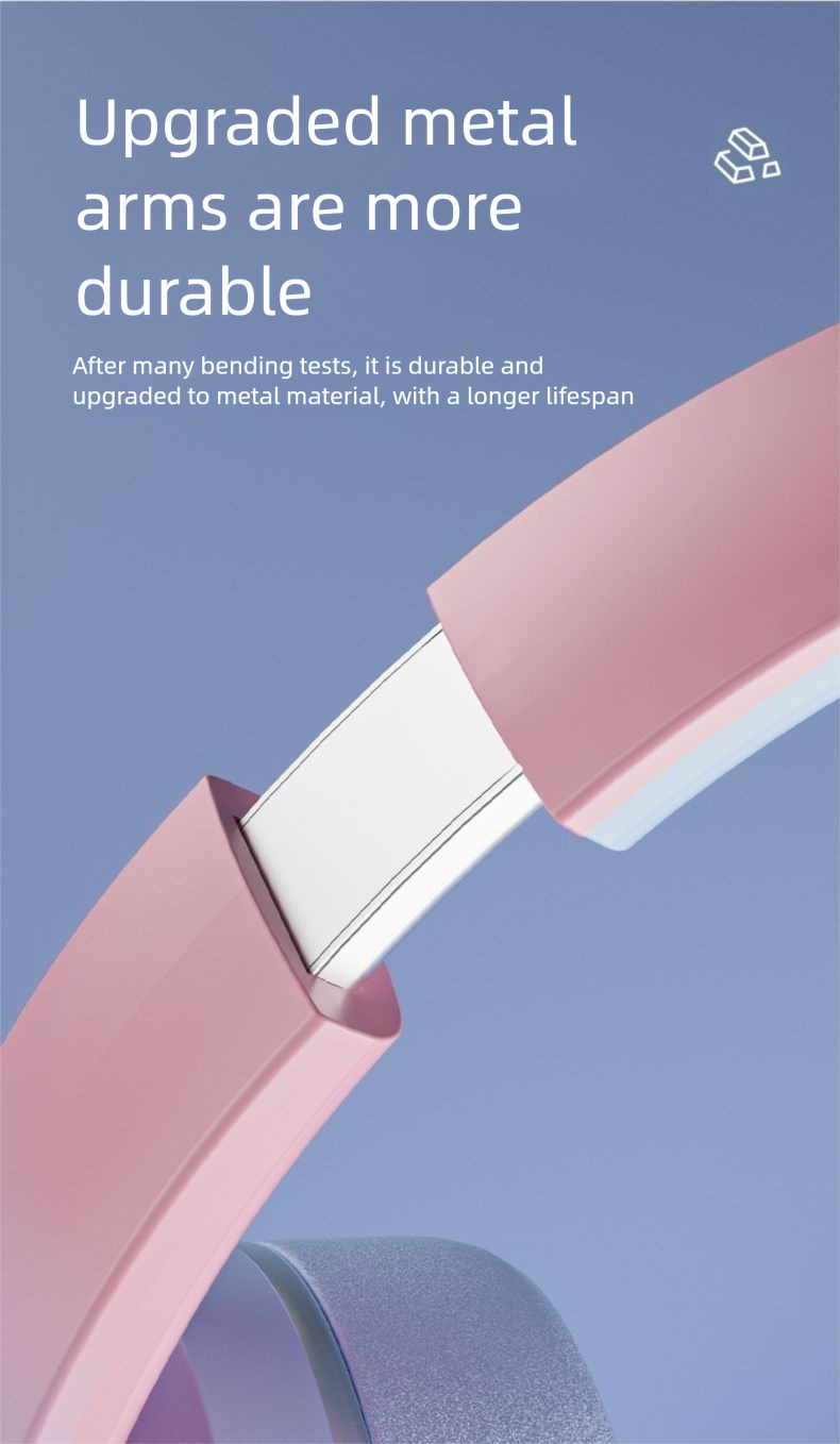 Wireless Bluetooth Headset Cat Ear Gaming Headphones Deep Bass Compatible_voghion.com